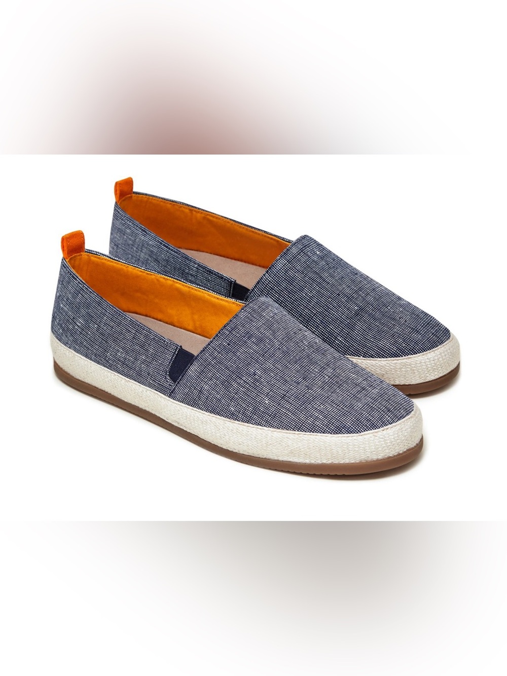 Mulo Navy Linen Espadrilles
